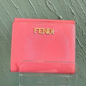Fendi Pink Leather Wallet